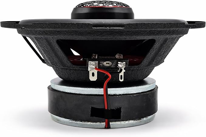 Warzone WZ-E652 6.5" Coaxial Car Speakers - 650W Max Power, 4 Ohm, Full Range Audio, PEI Dome Tweeter, Shallow Mount Design, OEM Fit - Perfect for Cars, Trucks, SUVs