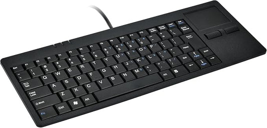 MCSaite Wired Silm Keyboard with Touchpad - Portable Scissors Foot Structure - USB Port with 1 Hubs Fit with Professional or Industrial Use