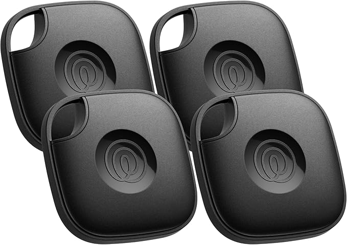 Tile by Life360 Mate Bluetooth Tracker, Keys Finder and Item Locator for Keys, Bags and More. Phone Finder. Both iOS and Android Compatible. 4-Pack (Black)