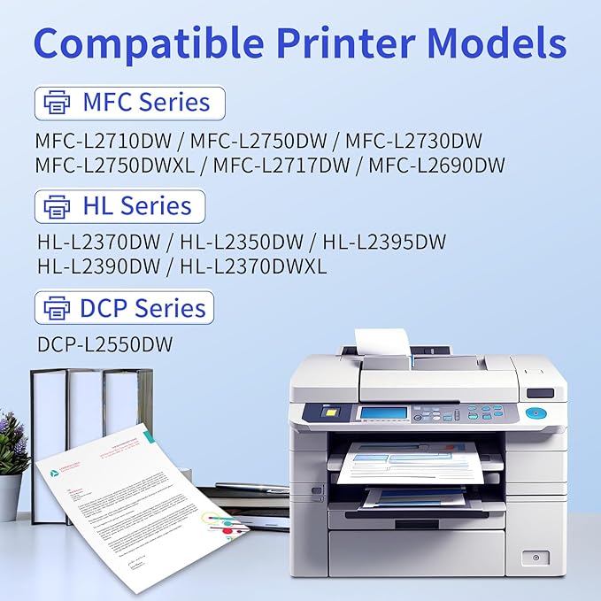 myCartridge TN760 TN-760 Toner 4 Pack Replacement for Brother TN760 TN730 TN-760 TN-730 Compatible with tn760 Toner for Brother Printer MFC-L2710DW MFC-L2750DW DCP-L2550DW HL-L2370DW Printer