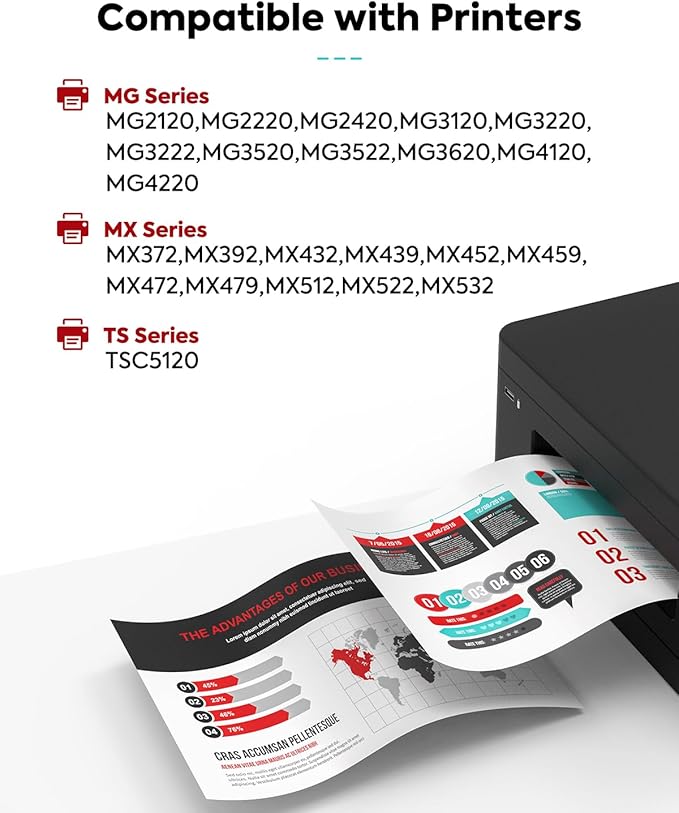 TESEN PG-240XL CL-241XL Ink Cartridge Replacement for Canon 240XL 241XL 240 241 PG-240 CL-241 XL for PIXMA MG3600 MG3620 MG3520 TS5120 MG2120 MG3220 MX372 Printer Ink Cartridge (1 Black,1 Color)