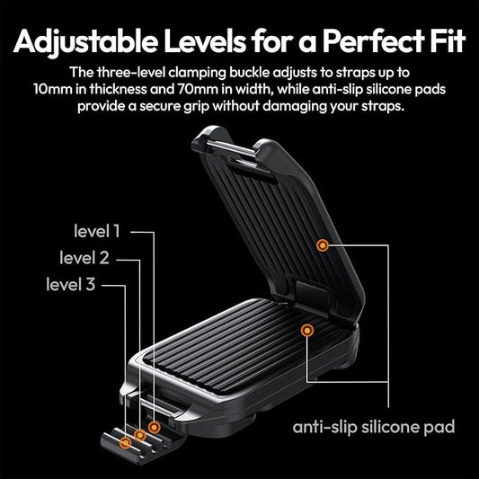 ULANZI Camera Backpack Strap Clip,w Plate Quick Release System, Compatible w Uka QR Plates, for Sony, Nikon, Fuji, DSLR Action Cam Mount, Bearable Load up to 10kg【Not Compatible w F38/Arca System】