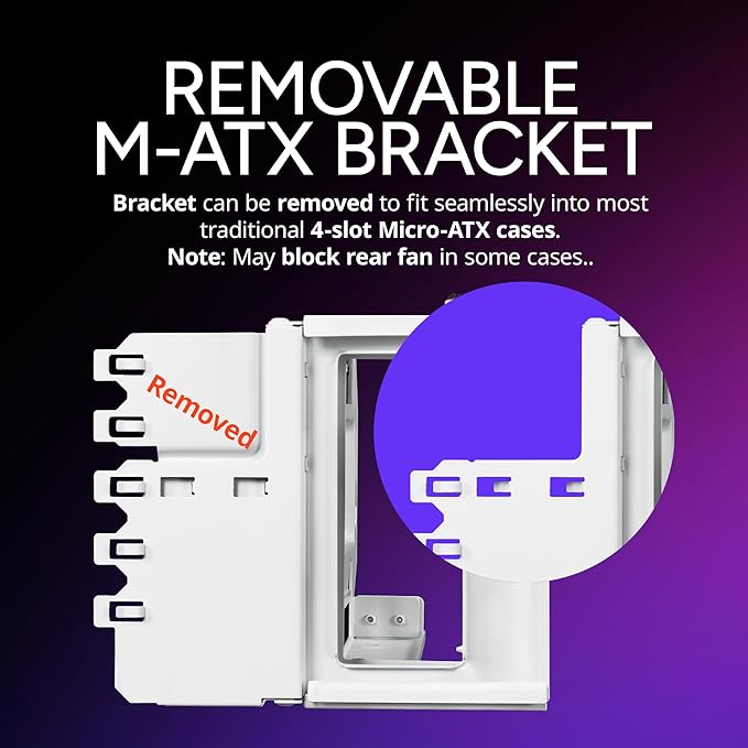Cooler Master Vertical GPU Card Holder Kit V3, PCIe 4.0 5.0 Motherboards GPUs RTX 5090 RX 9070 XT, ABS Casing, 165mm Length, Modula Adjustable for E-ATX ATX Micro ATX Case, White
