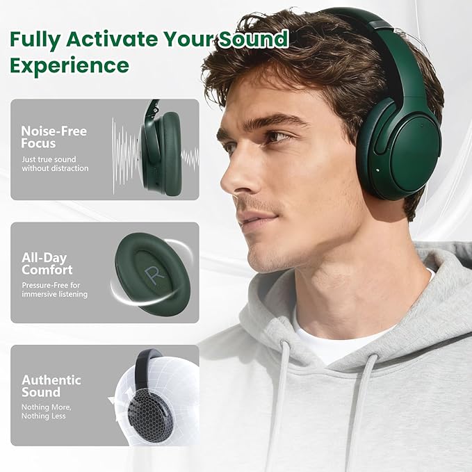 Replacement Ear Pads Cushions for Bose QuietComfort (QC) 45 35 35ii SE & New QuietComfort(Deep Bass) Headphones, Softer Earpads for QC45 QC35 (ii) QC-SE & New QC (Model 884367)