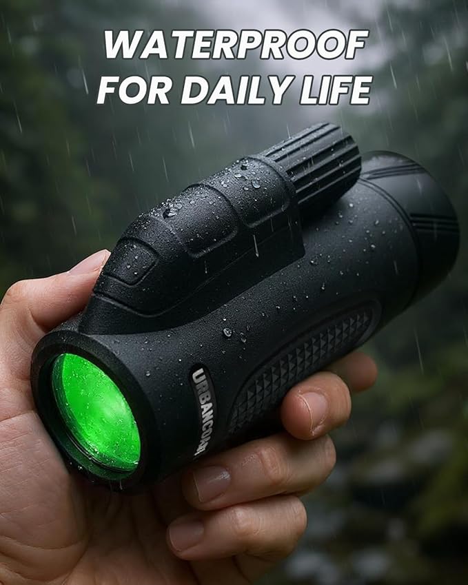 8X32 Monocular Telescope for Adults High Powered – Waterproof, BAK4 Prism, FMC Lens, Compact Spotting Scope for Bird Watching, Hiking, Travel, Camping & Outdoor Exploration