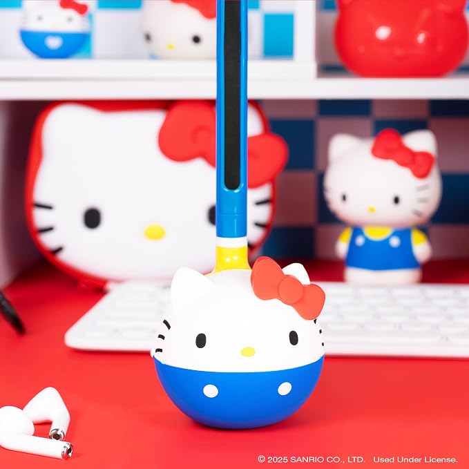 Otamatone Classic Hello Kitty – Officially Licensed Sanrio Electronic Musical Instrument, Portable Synthesizer Toy from Japan by Maywa Denki, Fun Gift for Kids Teens Adults