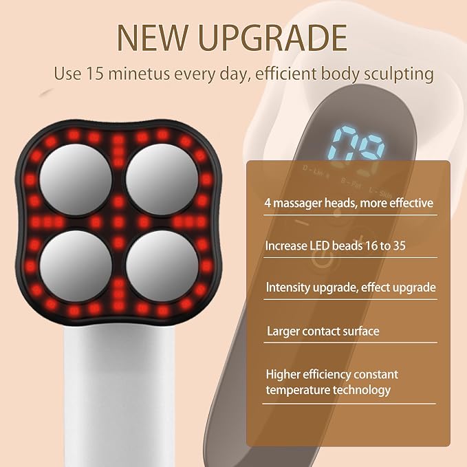 CENXIGO Body Sculpting Machine-Professional Cellulite Massage Tool for Legs, Belly, Hip, Arm,Portable Cellulite Massager for Women