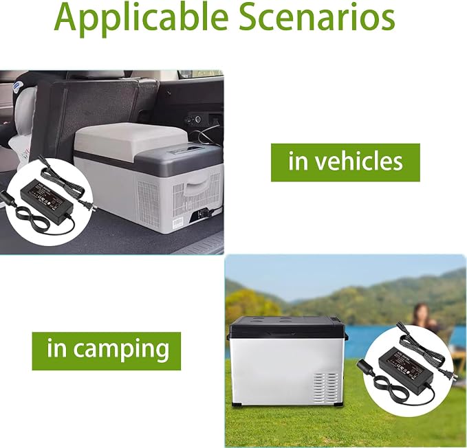 12V Converter Compatible with Igloo Iceless Kool Mate Cool Chill Thermolectric Coolers Power Supply Adapter
