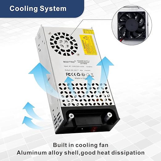 24V DC Power Supply 600W 25A Switching Power Supply Adapater 120vac to 24vdc Transformer AC to DC Converter for 3D Printer, Led Strip, Motor Pump, CCTV, Electronic Instruments, Lab Computer