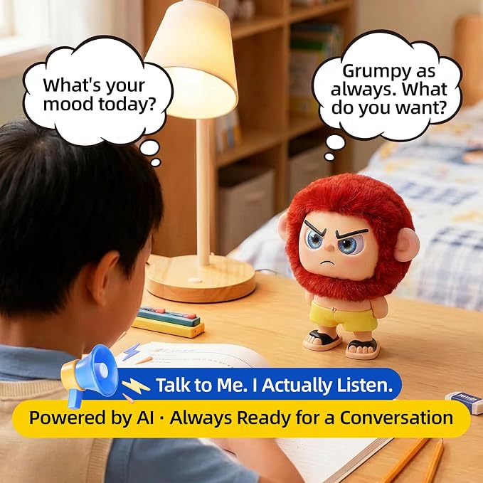 AI Robot,AI Companion & Emo Robot, Plush Interactive Toy Figure, Artificial Intelligence Product, Long-Distance Relationship Robot Gift for All Ages.