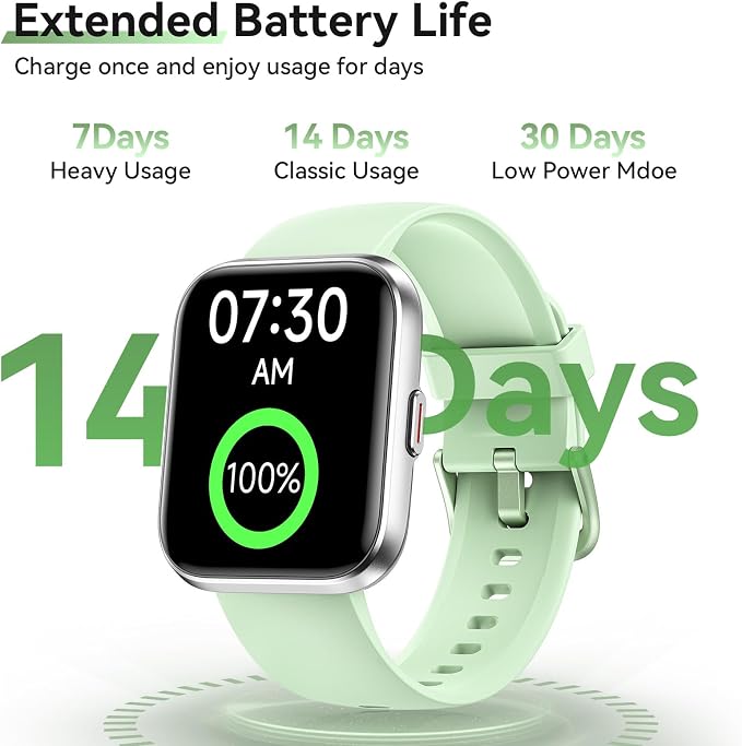 Hingso Smart Watches for Women Men (Android/iPhones), 120+ Sport Modes Fitness Tracker Watch with SpO2/Heart Rate Monitor, Steps/Sleep Tracker, 1.85" HD Smart Watch with Bluetooth Calls/Messages