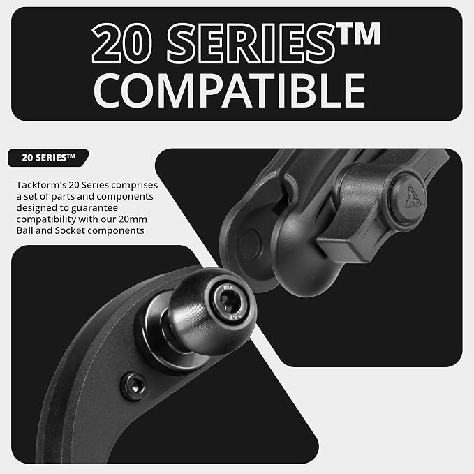 Tackform Link Vent Phone Mount Compatible with 2016-2023 Toyota Tacoma and 2014-2021 Toyota Tundra | Aluminum | Zero Slip | Universal Magnetic Phone Holder | 2" Arm | Black | (NOT MAGSAFE Compatible)