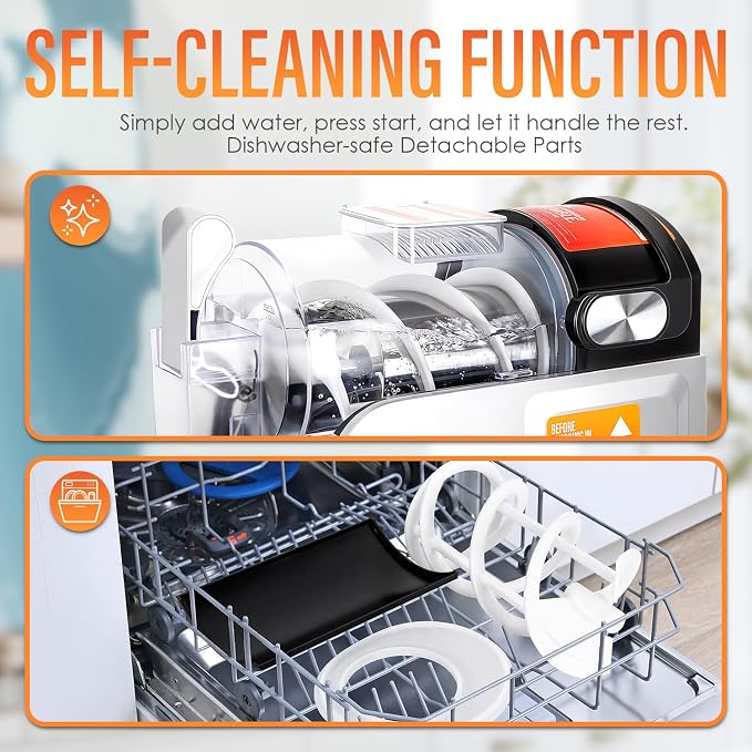 New Upgrade Smart 6 Presets Slushie Machine for Home & Frozen Drink Maker | 68oz Color Touch Screen Slushy Machine for Home with 2/4/6H Smart Timer & Self-Cleaning, DIY Soft Serve Ice Cream Machine
