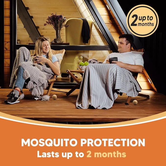 SCFKAOF Mosquito Repellent Outdoor Patio, Mosquito Deterrent for Yard, Indoor Mosquito Repellent Balls, Mosquito Repeller for Patio, Keep Mosquito Away, Covers 120 Sq. Ft, 60 Days Protection-7 Packs