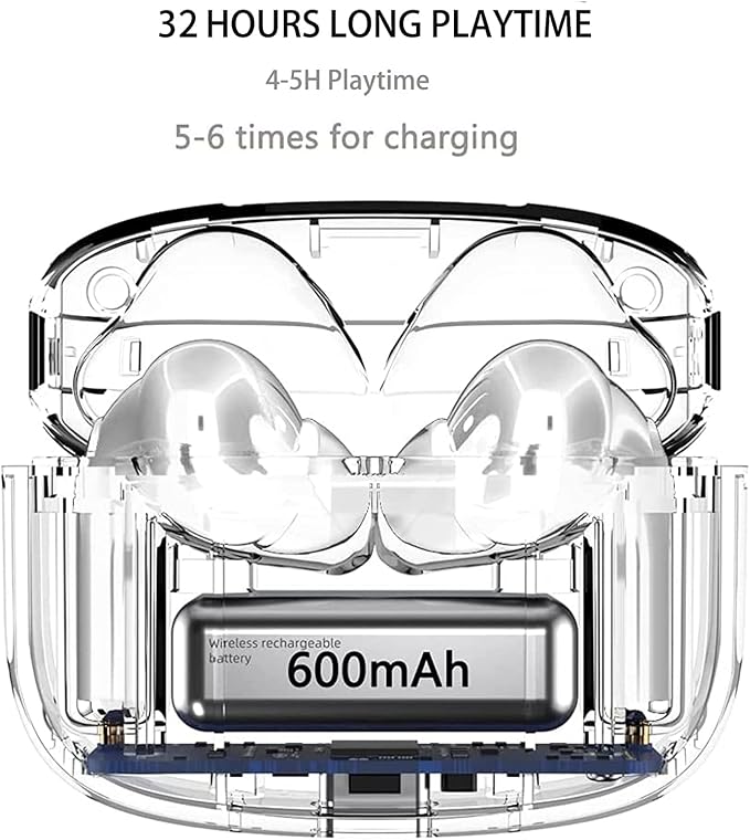 Dyale Wireless Ear Buds Airpod Pro (2nd Generation), Bluetooth Headphones with Charging Case Included, Over 32 Hours of Battery Life, Effortless Setup for iOS/Android