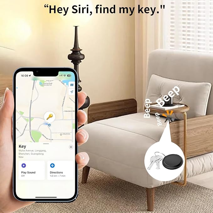 2 Pack GPS Tracker for Vehicles Work with Find My (iOS Only) Real Time Mini Car tracker Item Finder Global Coverage Tracking Devices for Cars Hidden No Monthly Fee or Subscription No SIM Card Required