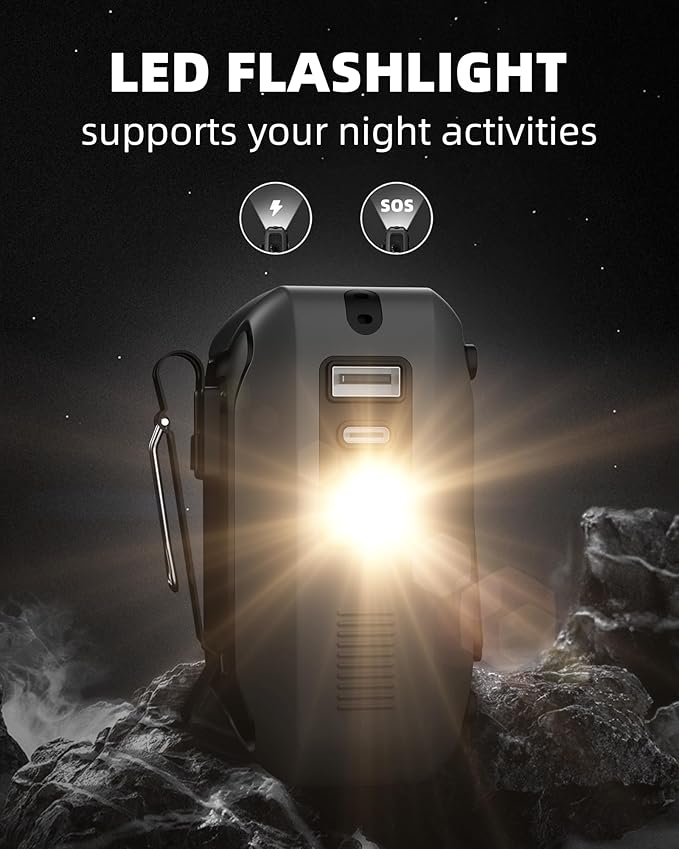 KIDEE Neck Fan + Waist Fan Bundle 360° Quiet & 14600RPM Turbo 12,000mAh Total LED/SOS Office, Construction, Travel