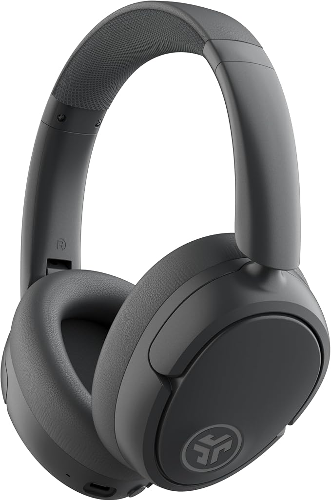 JLab JBuds Lux ANC, Over Ear Headphones, Active Noise Cancelling, Bluetooth, Graphite