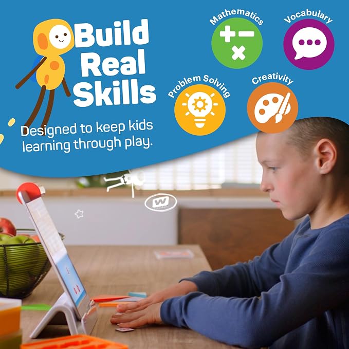 Osmo Genius Starter Kit for Kids Ages 6–10 | 7 Educational Learning Games | iPad Compatible | Educational STEM Learning System | Base Included (7 Games iPad)