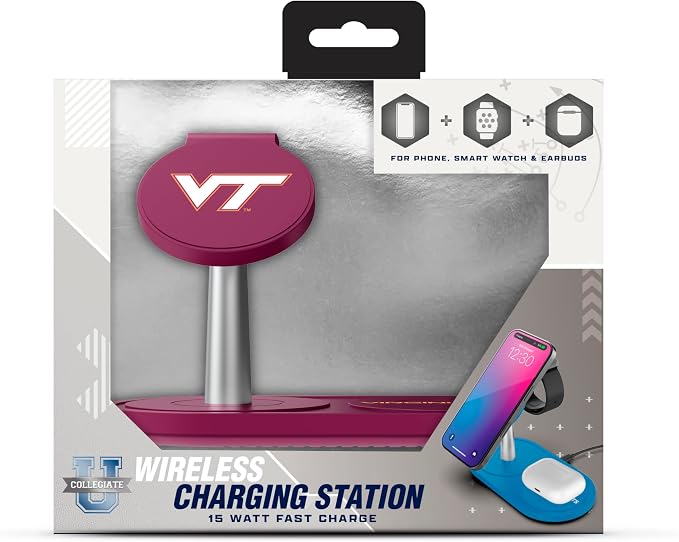 SOAR Collegiate 3-in-1 Wireless Charging Station