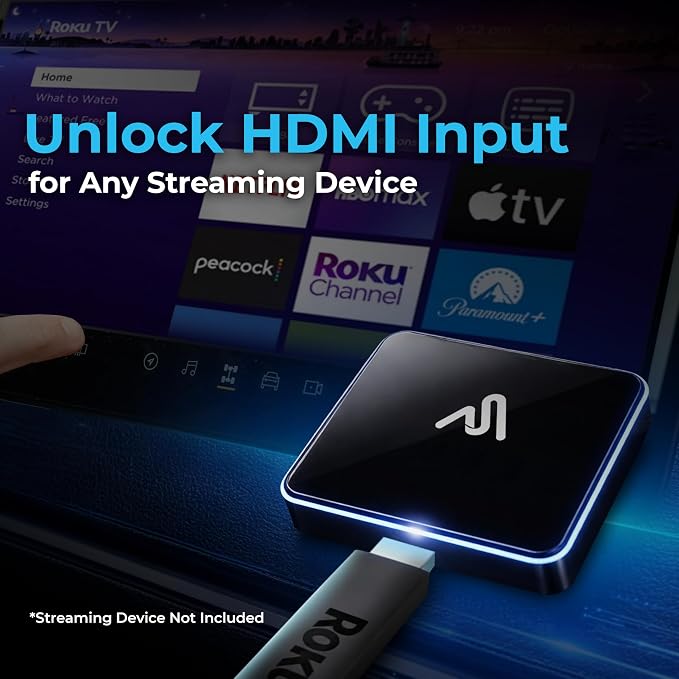 AutoSky CarPlay TV Adapter - Convert Any Wired CarPlay to Wireless CarPlay - Plug in a TV Stick to Stream Netflix, YouTube, and More Right from Your car’s infotainment Screen