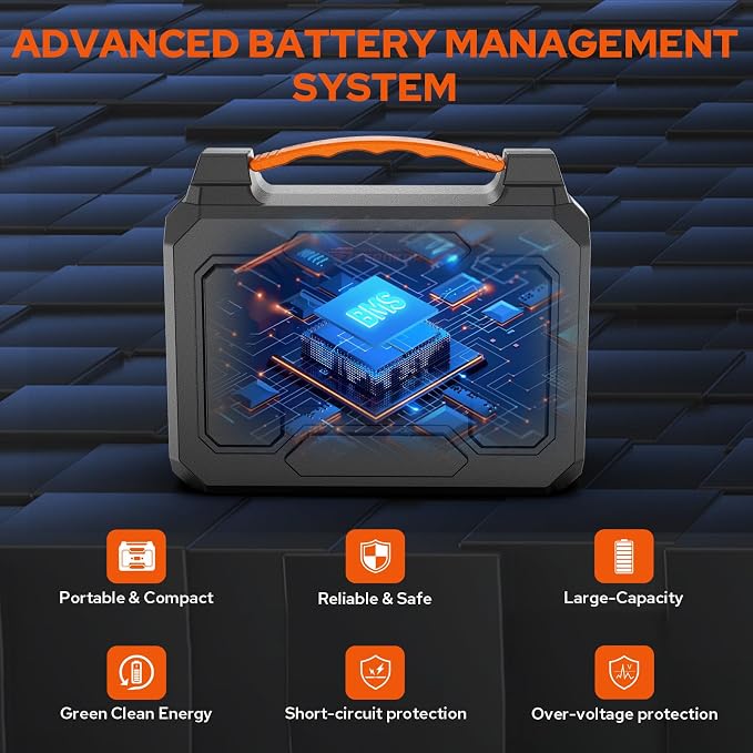 ZeroKor Portable Power Station 100W, Power Pack with 110V AC Outlet, Portable Solar Generator 146Wh External Battery with DC USB C QC3.0 for Smart Devices Camping Home RV VanLife(without Solar Panel)