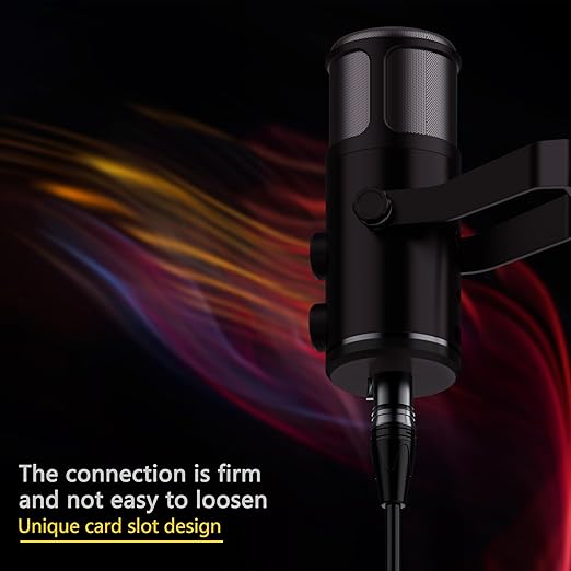XLR Cables 6ft 4 Pack, Professional XLR Microphone Cable Male to Female, Gold-Plated 3-pin X LR Speaker Cables Balanced Mic Cord, Multicolor
