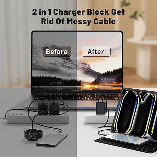 45W Dual Port Super Fast Charger with Long USB C to C Cable 10ft,Type C Wall Charger Block and Android Phone Charging Cord for Samsung Galaxy S26 Plus/S25 Ultra/S25+/S24+/S23+/S22+/S21/S20/Note 20/10+