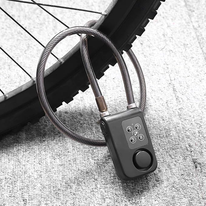 Lock -110dB Smart Password Lock Anti-Theft Alarm Lock Smart Lock