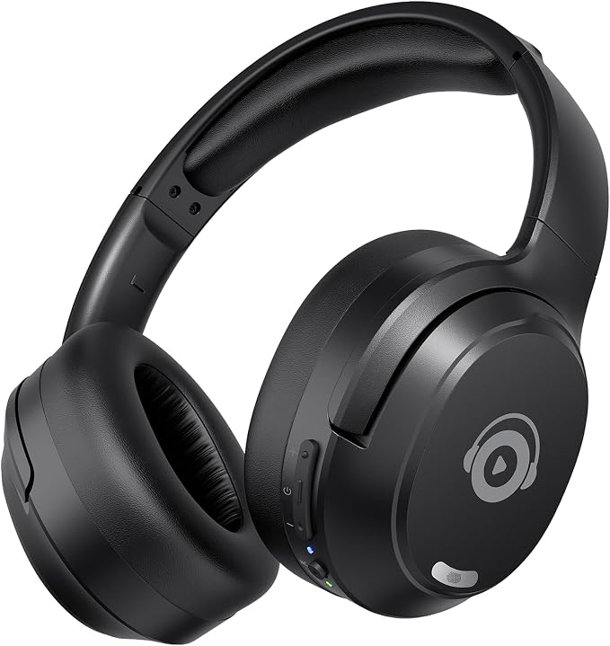Upgrade Pro‑Level Hybrid Active Noise Cancelling Headphones with HD Sound, Wireless Bluetooth Headphones Over The Ear Unequaled Comfort, Vivid Deep Bass, for Home Office Travel Birthday Gift Pcs