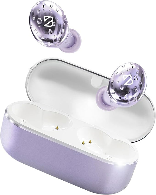 Back Bay Audio Tempo 30 Wireless Earbuds for Small Ears - Award-Winning Sound, Sweatproof Bluetooth Earbuds, Tech Fitness Gifts for Men, Comfortable Bluetooth Ear Buds for Women - Lavender