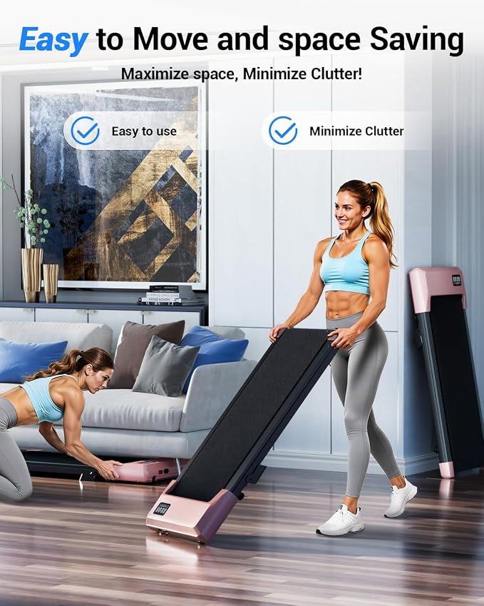 Superun Walking Pad with 6% Incline, Under Desk Treadmill for Home Office, 3 in 1 Portable Walking pad Treadmill with Remote Control, 2.5HP Quiet Mini Treadmills, 300 lbs Capacity