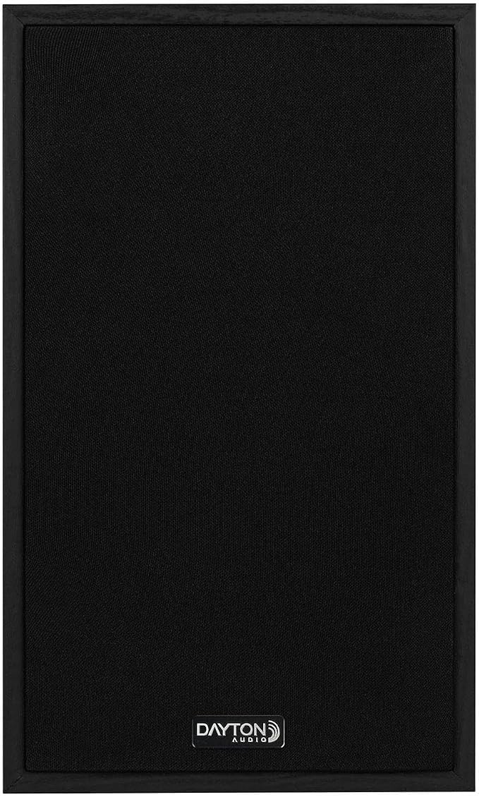 Dayton Audio Classic B65 Bookshelf Speakers, 6.5" Woofer & 1" Tweeter, Passive 2-Way Design, 60W RMS, for Music, TV & Home Audio Systems – Black