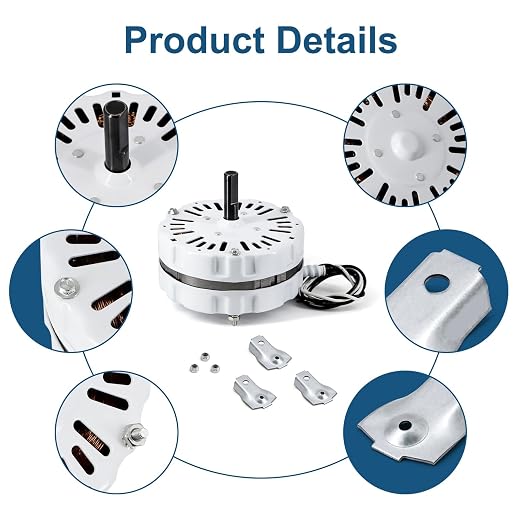 F0510B2944 F0510B2497 Power Vent Attic Fan Motor & 58033 Adjustable Thermostat Control Kit Replacement for Lomanco Lomancool 2000, 1800 Series