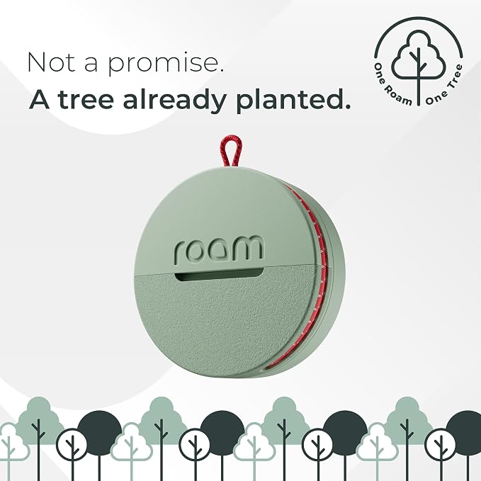 ROAM SMART TRACKER: Built in Elastic Strap, Free Global Tracking, Waterproof, Alerts, Made with Recyclable Plastic (Works with Apple Find My & Android Find Hub) (Assorted, Set of 6)