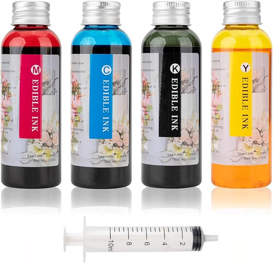 4×100 ML Ink Refill Kit, Compatible for 280/281 270/271 250/251 1200 2200 1500 2500 PG210 CL211 PG245 CL246 Suitable PIXMA iP7220 MG5420 MG5520 MG6420 MX722 MX922 Printers, 4 Colors BK C Y M