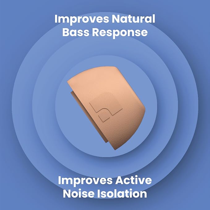 Foam Masters Ultra-Premium Memory Foam Ear Tips for AirPods Pro 1st & 2nd Gen | 3 Pairs | New Ver. | Secure Fit | Super Comfort | Better Noise Cancel | Replacement Buds (Large, Peach)