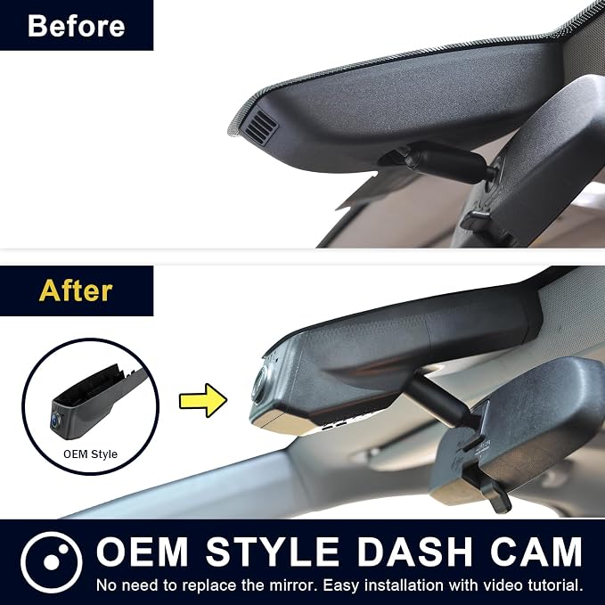 Mangoal 4K Dash Cam fit for Chevy Silverado 1500 2019-2021, 1500 Limited 2022 and HD 2020-2023 (Model B), Model B & Model A Have Same Models Years but Vehicle Sensor Cover are Different