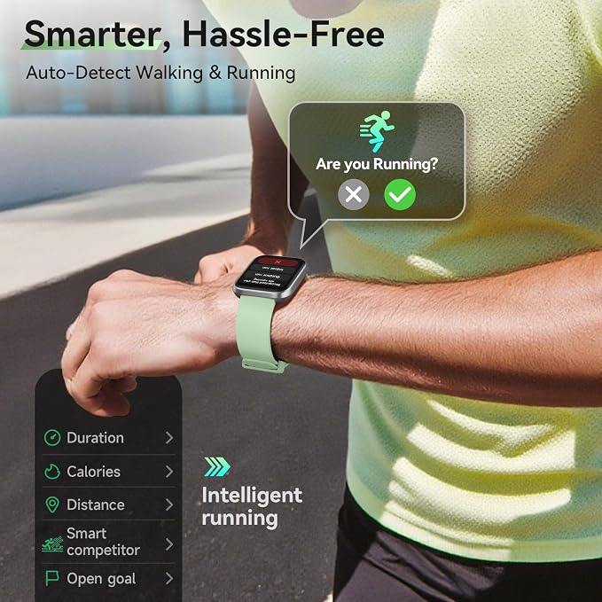 Hingso Smart Watches for Women Men (Android/iPhones), 120+ Sport Modes Fitness Tracker Watch with SpO2/Heart Rate Monitor, Steps/Sleep Tracker, 1.85" HD Smart Watch with Bluetooth Calls/Messages