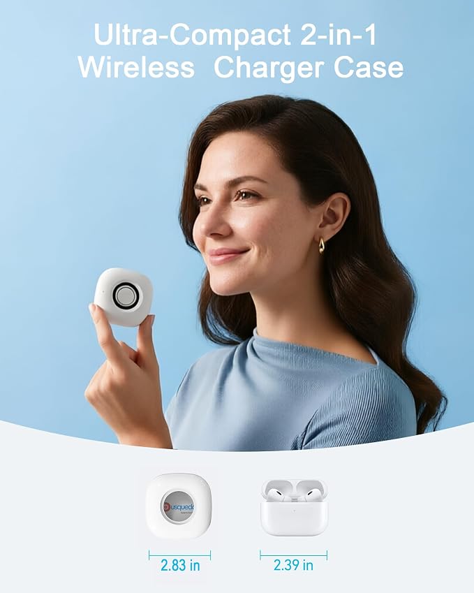 Portable Charging Case Compatible with Oura Ring 4 Charger, Fits All-Sized Ring Gen 4, Up to 10 Ring Charges,White (Official Charger NOT Included)