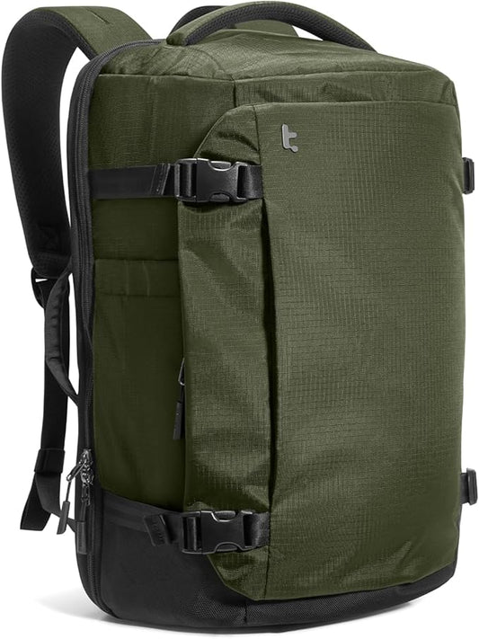 tomtoc Travel Backpack 28L, TSA Friendly Flight Approved Carry-on Luggage, Personal Item Travel Bag, Water-resistant Lightweight Business Rucksack, Durable Bag Fits 16 Inch Laptop