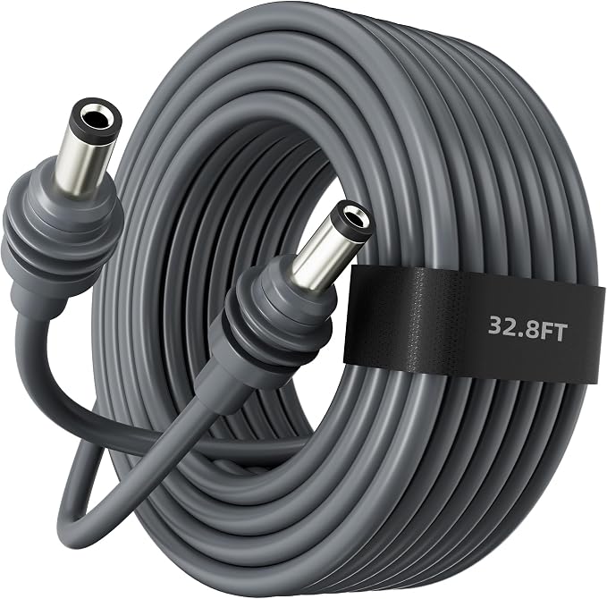 Starlink Mini Cable 32.8ft/10M, Extension Replacement Power Cable for Starlink Mini DC Male to Male Waterproof Cord