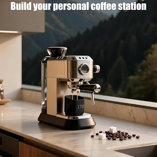 Digital Coffee Bean Scale Cup with LED Display, High-Precision Espresso Scale & Digital Coffee Bean Scale with Cup, Smart Coffee Scale for Home Baristas,Black