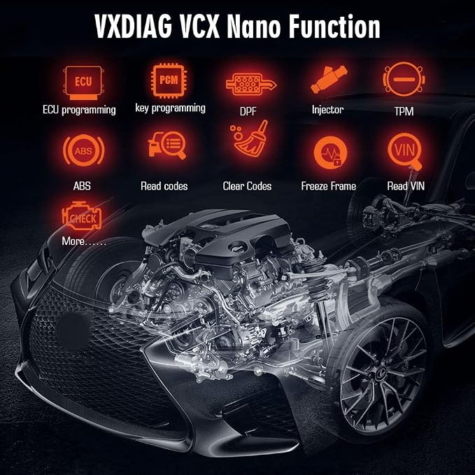 VXDIAG VCX Nano Compatible for Ford/Mazda 2 in 1 Diagnostic Tool with IDS Programming Tool