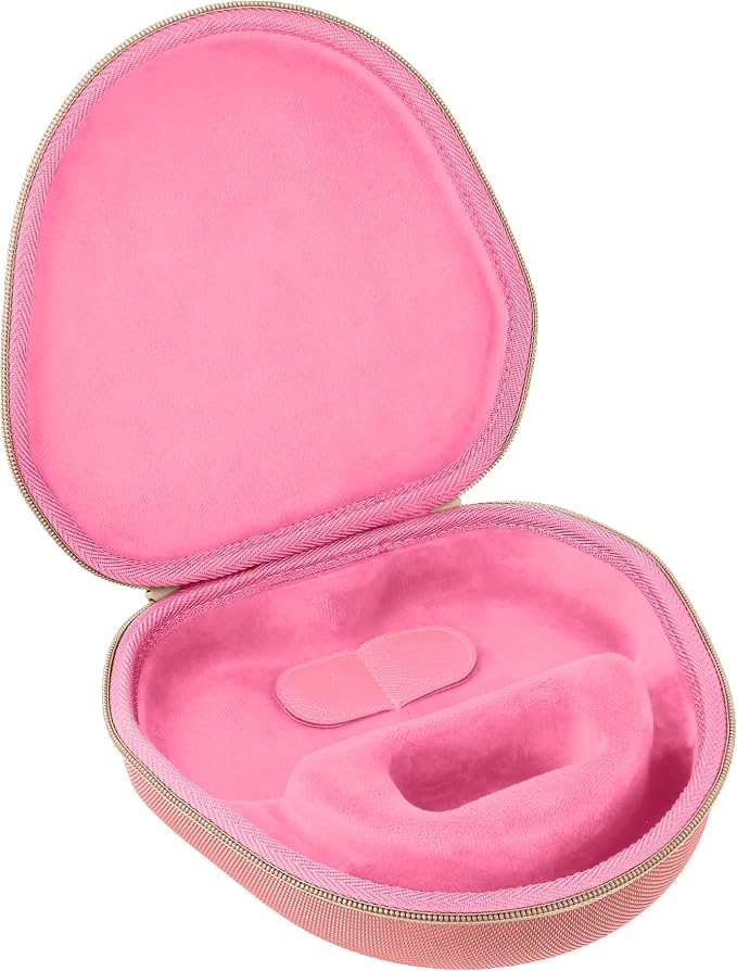 co2CREA Hard Case with Sleep Mode Replacement for Apple AirPods Max 2 / AirPods Max Wireless Over-Ear Headphones (Rose Pink Case)