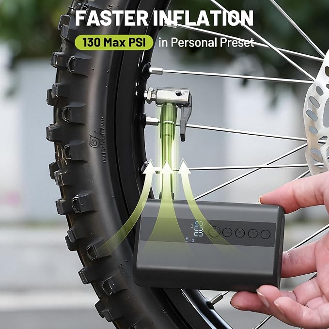 Bike Pump with Gauge,High Pressure,Floor Bicycle Pump Compatible with Presta and Schrader Valve