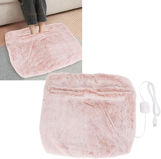 Cozy USB Heated Foot Warmer with Dual - Layer Heating, Safety Features and Machine Washable Fabric for Home & Office Comfort(#1)