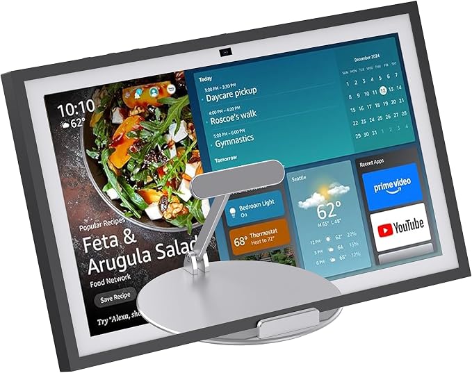 Adjustable Stand for Echo Show 15 (1st, 2nd Gen) and Show 21, Rotatable and Tiltable, Foldable Alexa Show 15 Table Stand, Aluminum Echo Show 15 Desk Holder