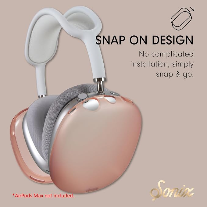 Sonix Protective Case for AirPods Max 2 & 1 | Headphones Cover | Frosted Matte Mauve Coffee
