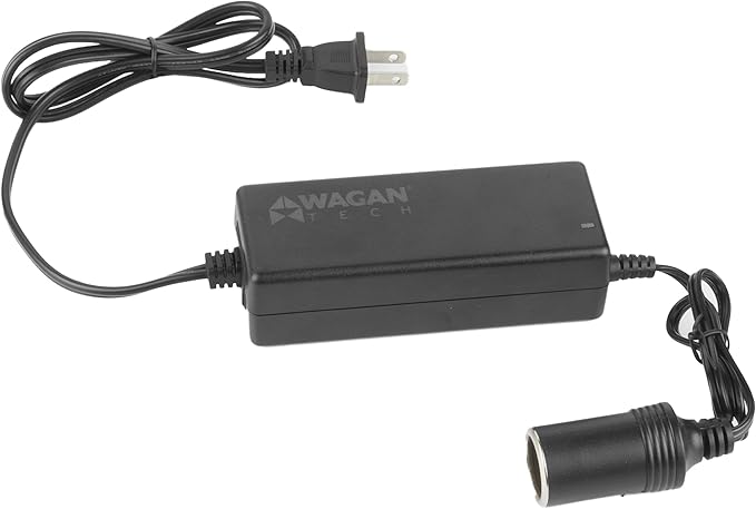 Wagan EL9903 AC to DC Power Adapter 5A 60W Power Converter 110V AC to 12V DC Cigarette Lighter Socket Adapter for 12V Car portable Fridge ETL listed
